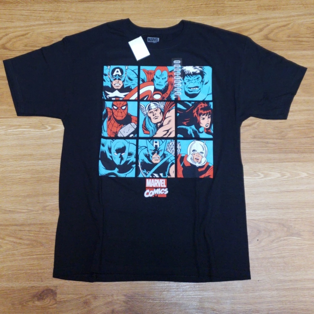 NEW MARVEL SUPER HEROES T-SHIRT - Picture 1 of 8